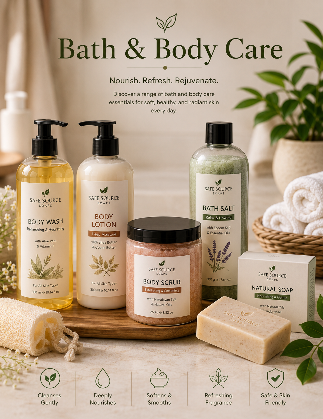 Home bath body care
